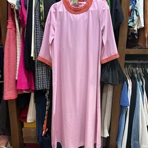 Tuckernuck Pink Dress with Beaded Accents